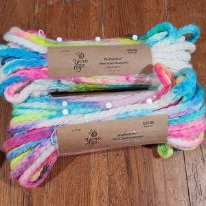 NWT 2 skeins YARN BEE AUTHENTIC HAND-DYED CHUNKY KNIT - BEACH GLOW / 02 retired
